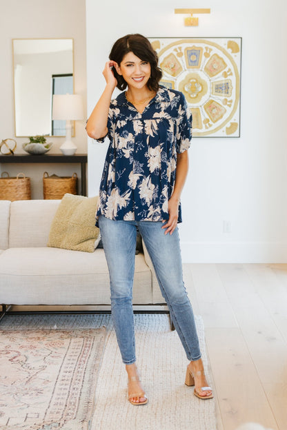 Just Coasting Floral Blouse - Uptown Boutique Ramona