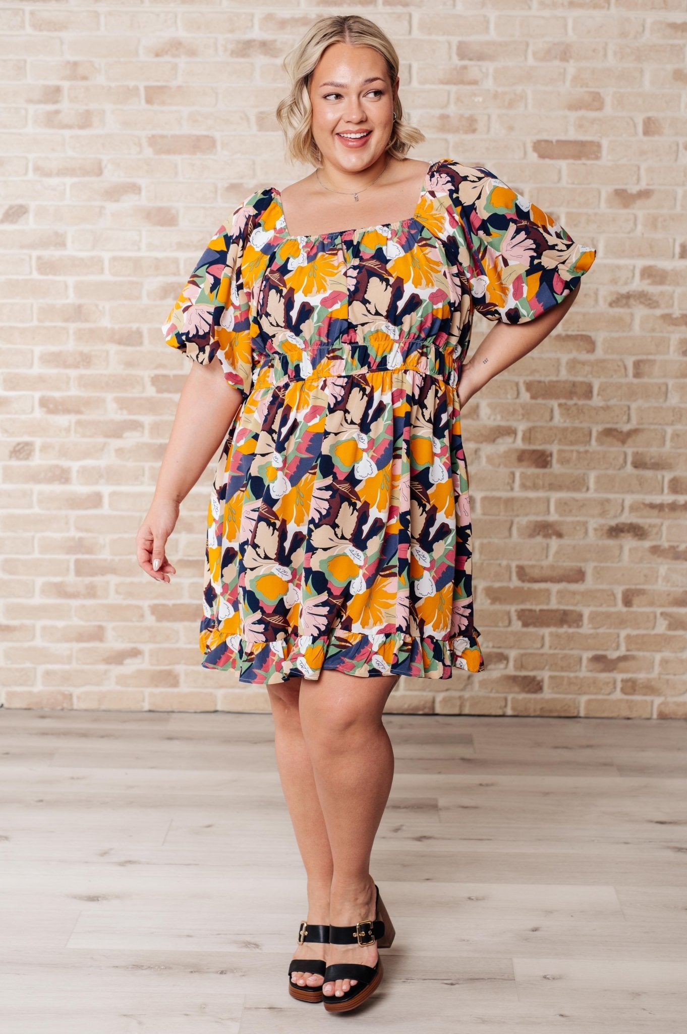 Just Hold On Floral Dress - Uptown Boutique Ramona