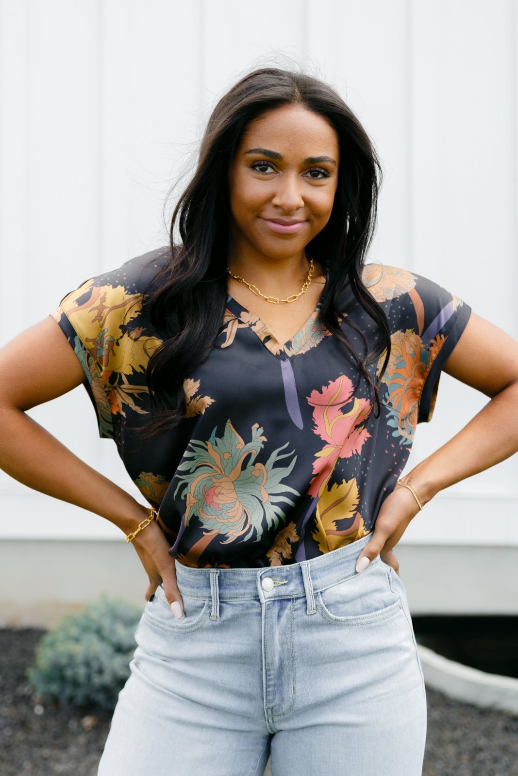 Just to See You Smile Floral Blouse (Online Exclusive) - Uptown Boutique Ramona