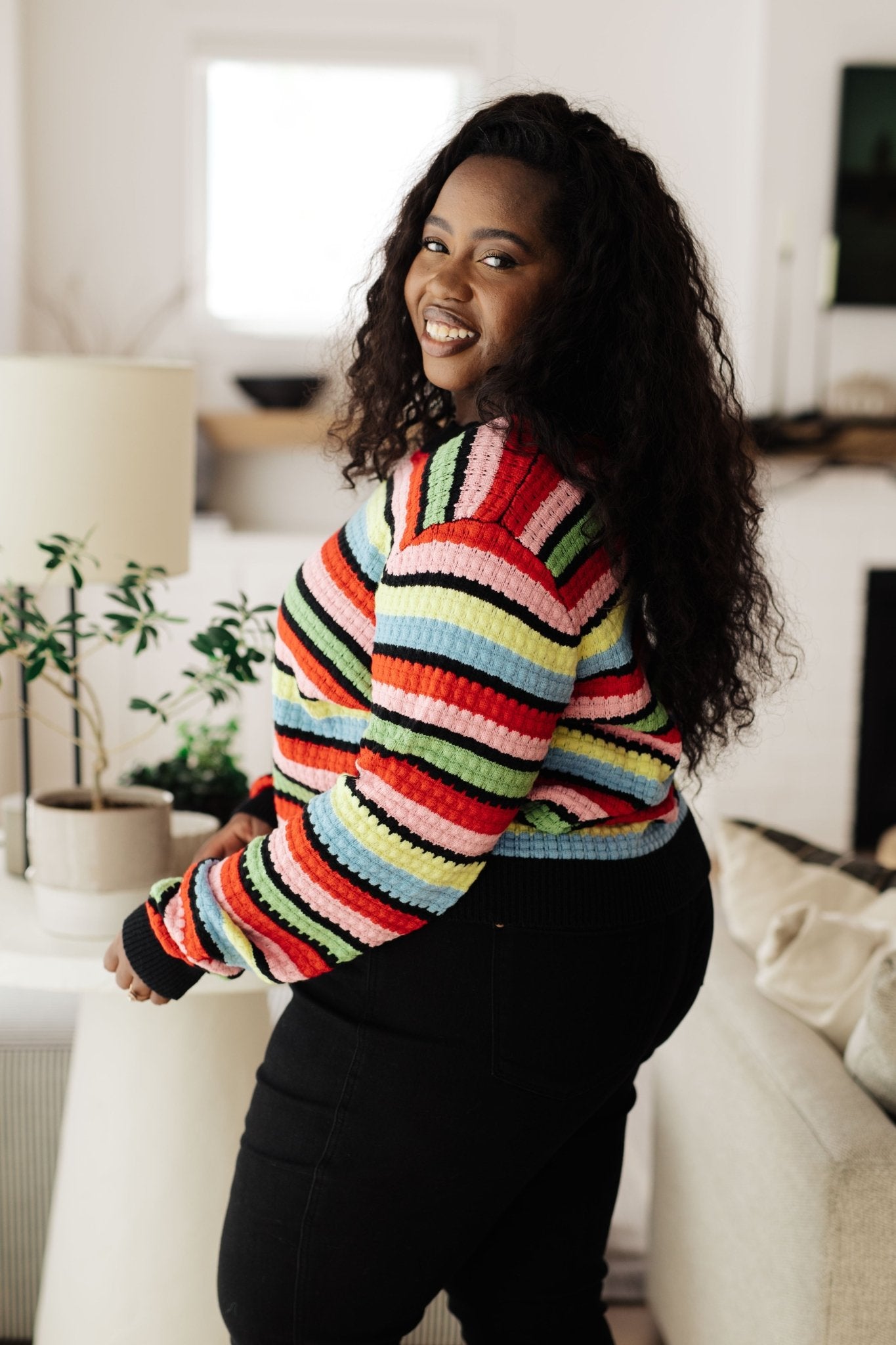 Keep Dreaming Striped Sweater (Online Exclusive) - Uptown Boutique Ramona