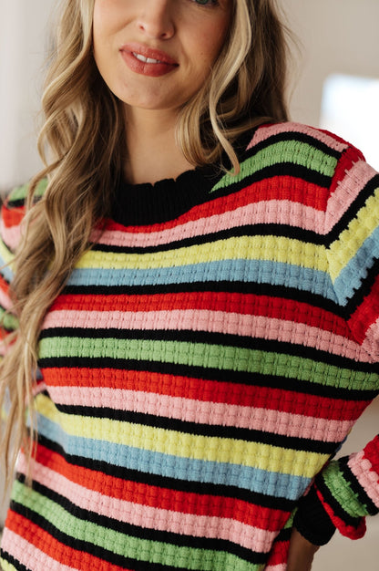 Keep Dreaming Striped Sweater (Online Exclusive) - Uptown Boutique Ramona