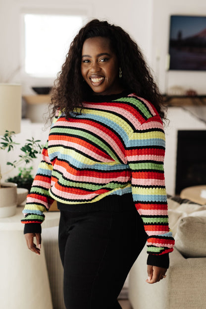 Keep Dreaming Striped Sweater (Online Exclusive) - Uptown Boutique Ramona