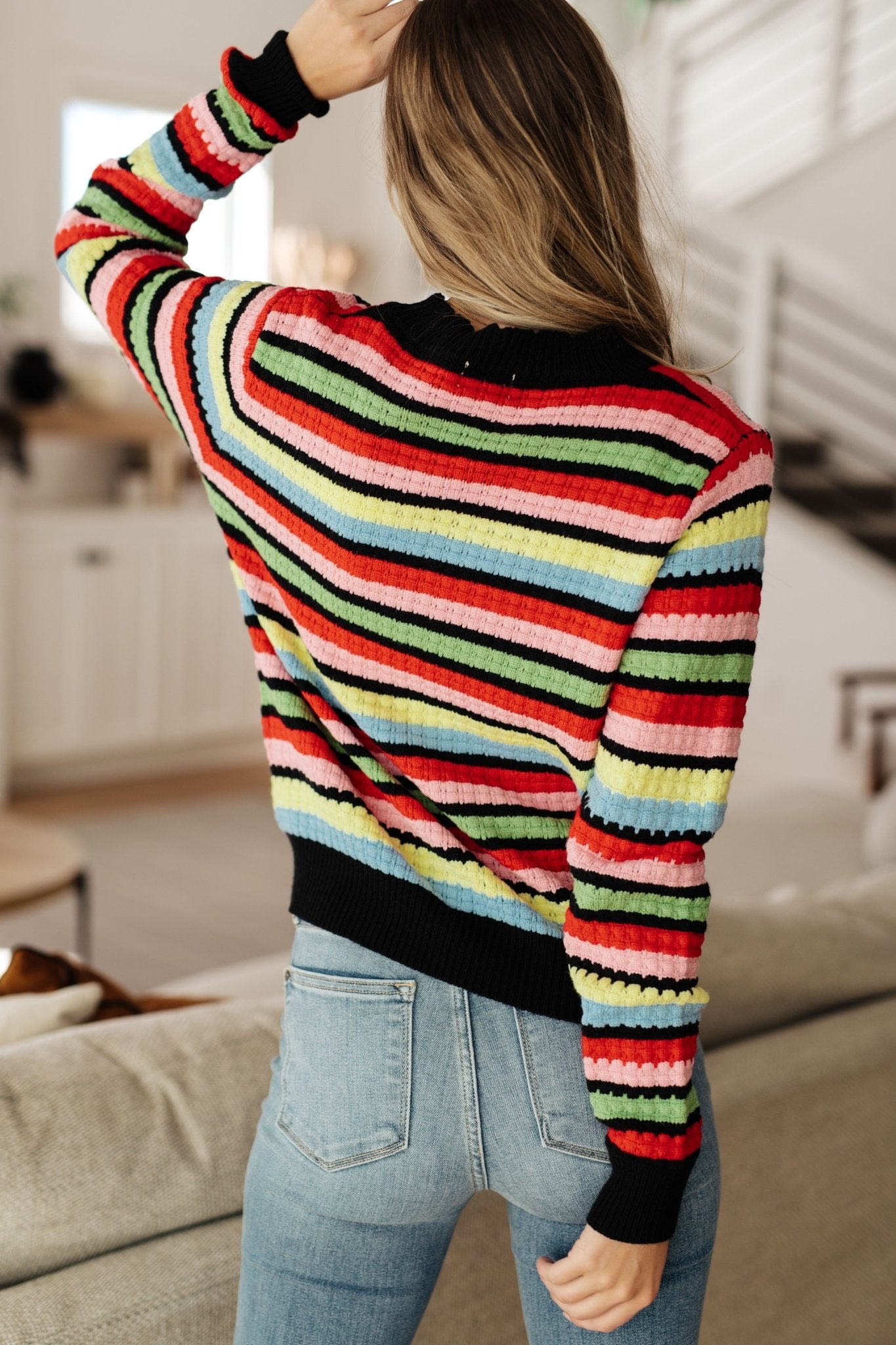 Keep Dreaming Striped Sweater (Online Exclusive) - Uptown Boutique Ramona