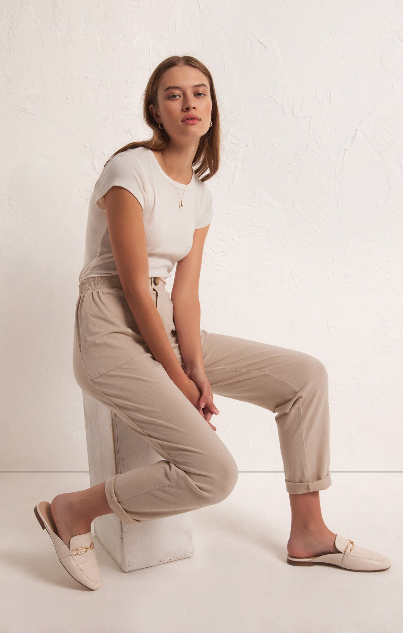 KENDALL JERSEY PANT - Uptown Boutique Ramona