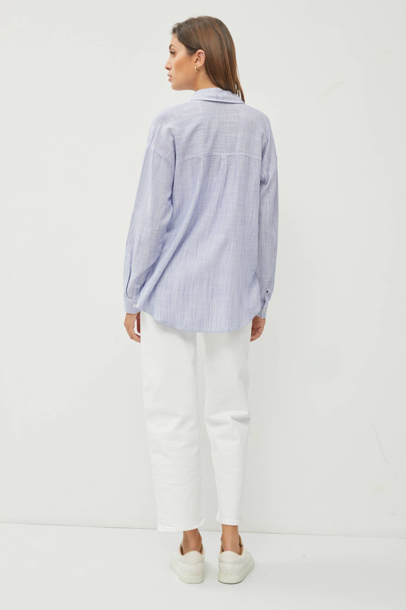 La Jolla Shores Striped Blouse - Uptown Boutique Ramona