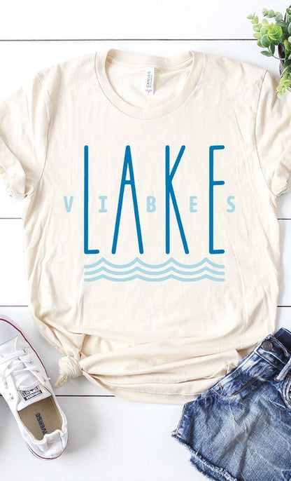 Lake Vibes Graphic Tee - Uptown Boutique Ramona