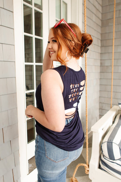 Land of The Free Tank (Online Exclusive) - Uptown Boutique Ramona