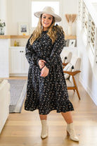 Larissa Long Sleeve Ruffle Hem Dress (Online Exclusive) - Uptown Boutique Ramona