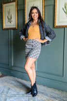 Late To Class Plaid Mini Skort (Online Exclusive) - Uptown Boutique Ramona