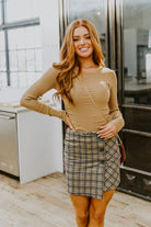 Late To Class Plaid Mini Skort (Online Exclusive) - Uptown Boutique Ramona