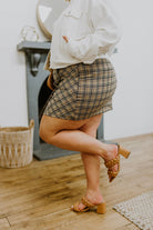 Late To Class Plaid Mini Skort (Online Exclusive) - Uptown Boutique Ramona
