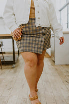 Late To Class Plaid Mini Skort (Online Exclusive) - Uptown Boutique Ramona