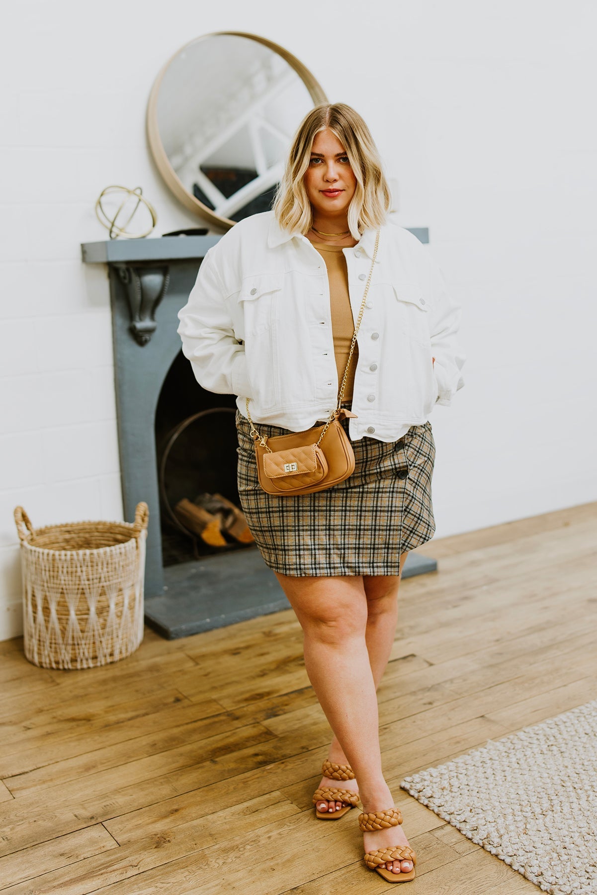Late To Class Plaid Mini Skort (Online Exclusive) - Uptown Boutique Ramona