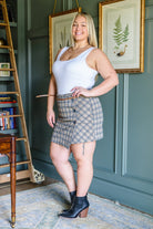 Late To Class Plaid Mini Skort (Online Exclusive) - Uptown Boutique Ramona