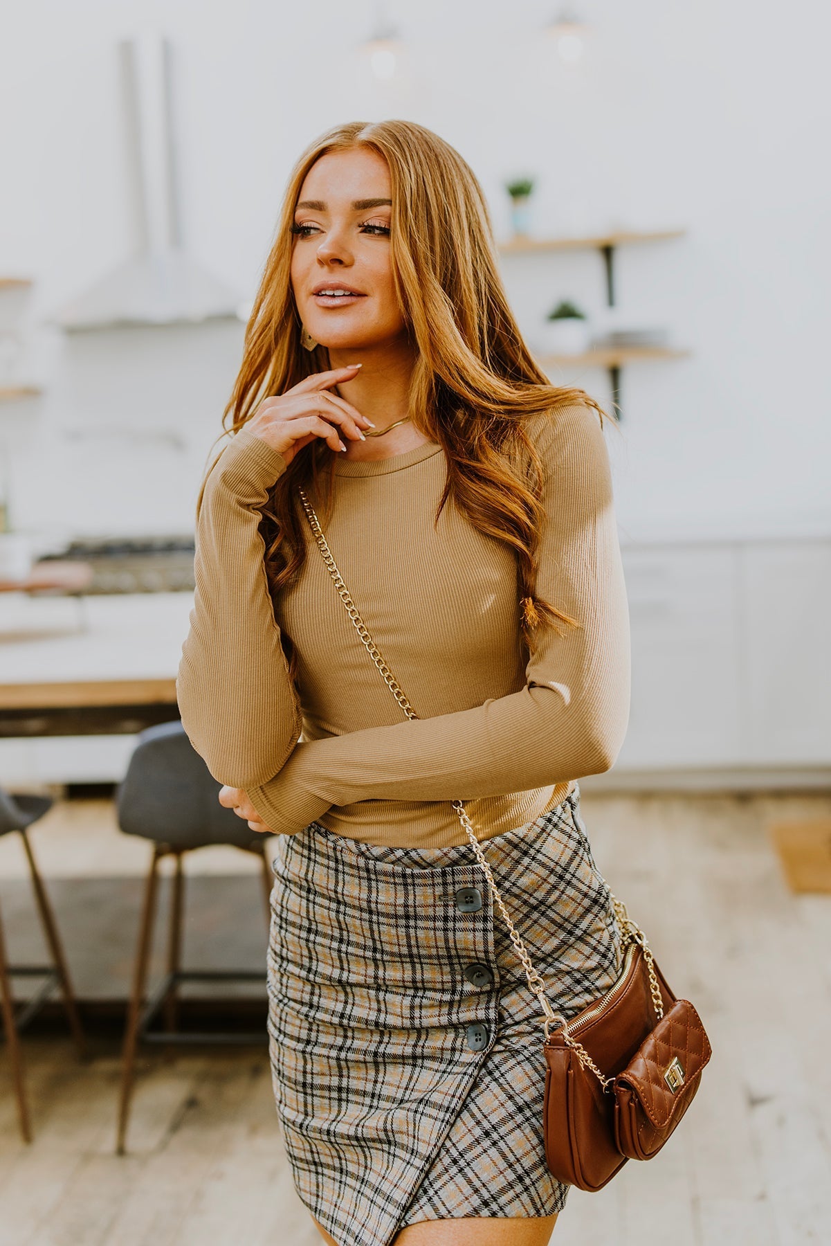 Late To Class Plaid Mini Skort (Online Exclusive) - Uptown Boutique Ramona