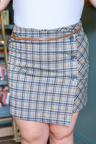 Late To Class Plaid Mini Skort (Online Exclusive) - Uptown Boutique Ramona