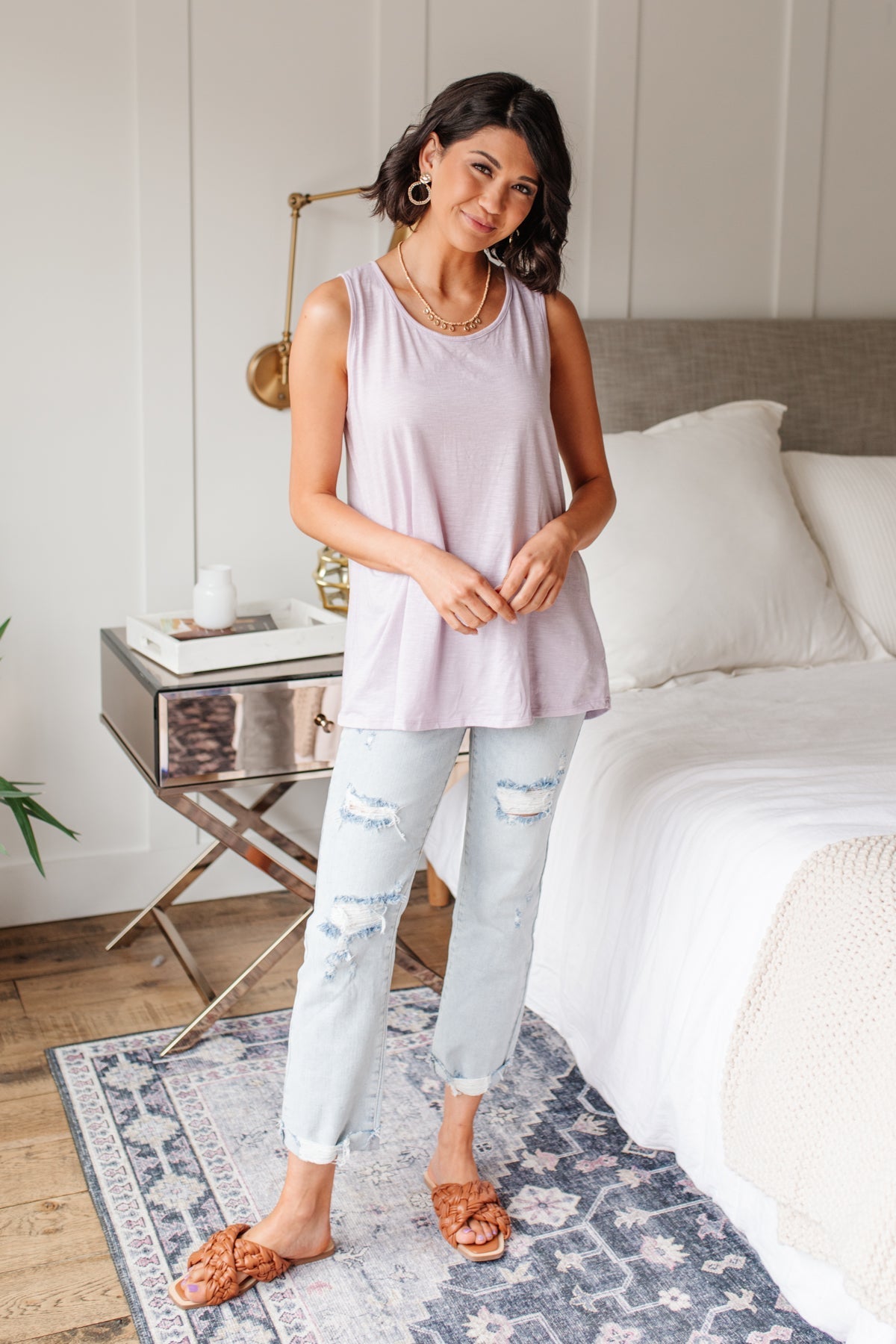 Lavender Fields Tank (Online Exclusive) - Uptown Boutique Ramona