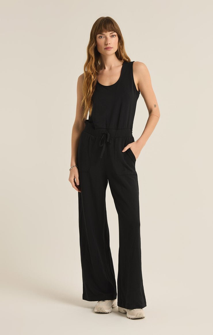 LAYOVER MODAL FLEECE JUMPSUIT - Uptown Boutique Ramona