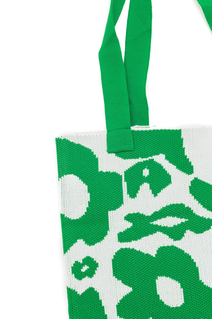 Lazy Daisy Knit Bag in Green (Online Exclusive) - Uptown Boutique Ramona