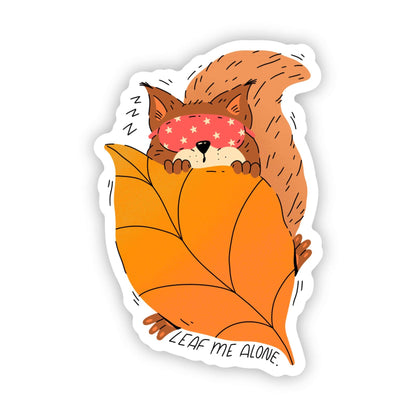 Leaf Me Alone Beaver Sticker - Uptown Boutique Ramona