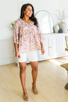 Let's Go Boho Floral Babydoll Top (Online Exclusive) - Uptown Boutique Ramona