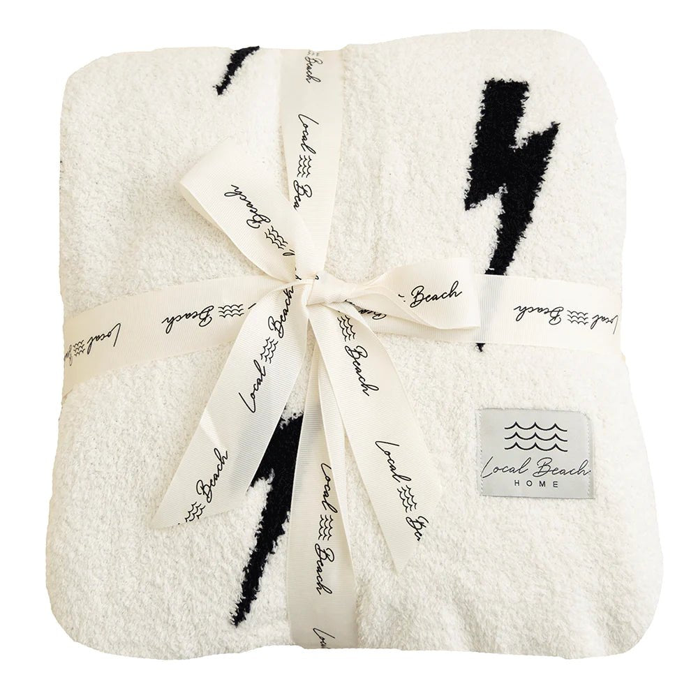 Lightning Bolt Luxe Home Blanket - Uptown Boutique Ramona