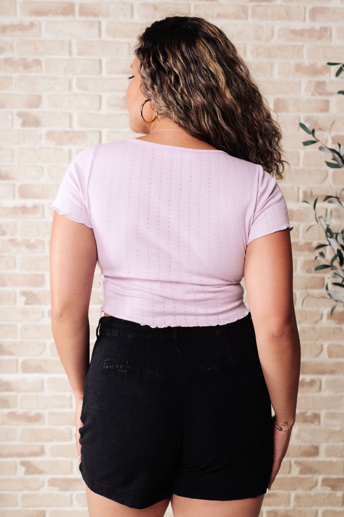 Little Ol' Me V - Neck Top in Lavender (Online Exclusive) - Uptown Boutique Ramona