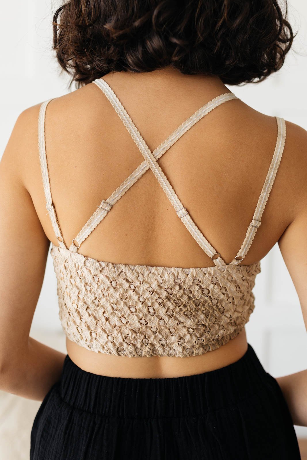 Live In Lace Bralette in Taupe (Online Exclusive) - Uptown Boutique Ramona