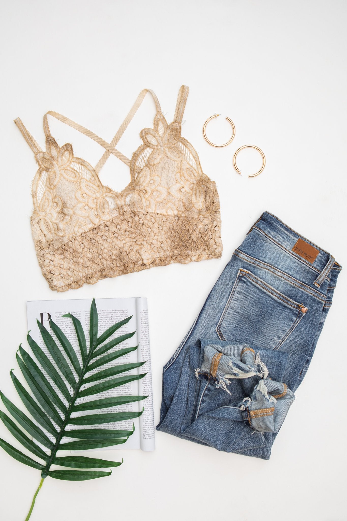 Live In Lace Bralette in Taupe (Online Exclusive) - Uptown Boutique Ramona