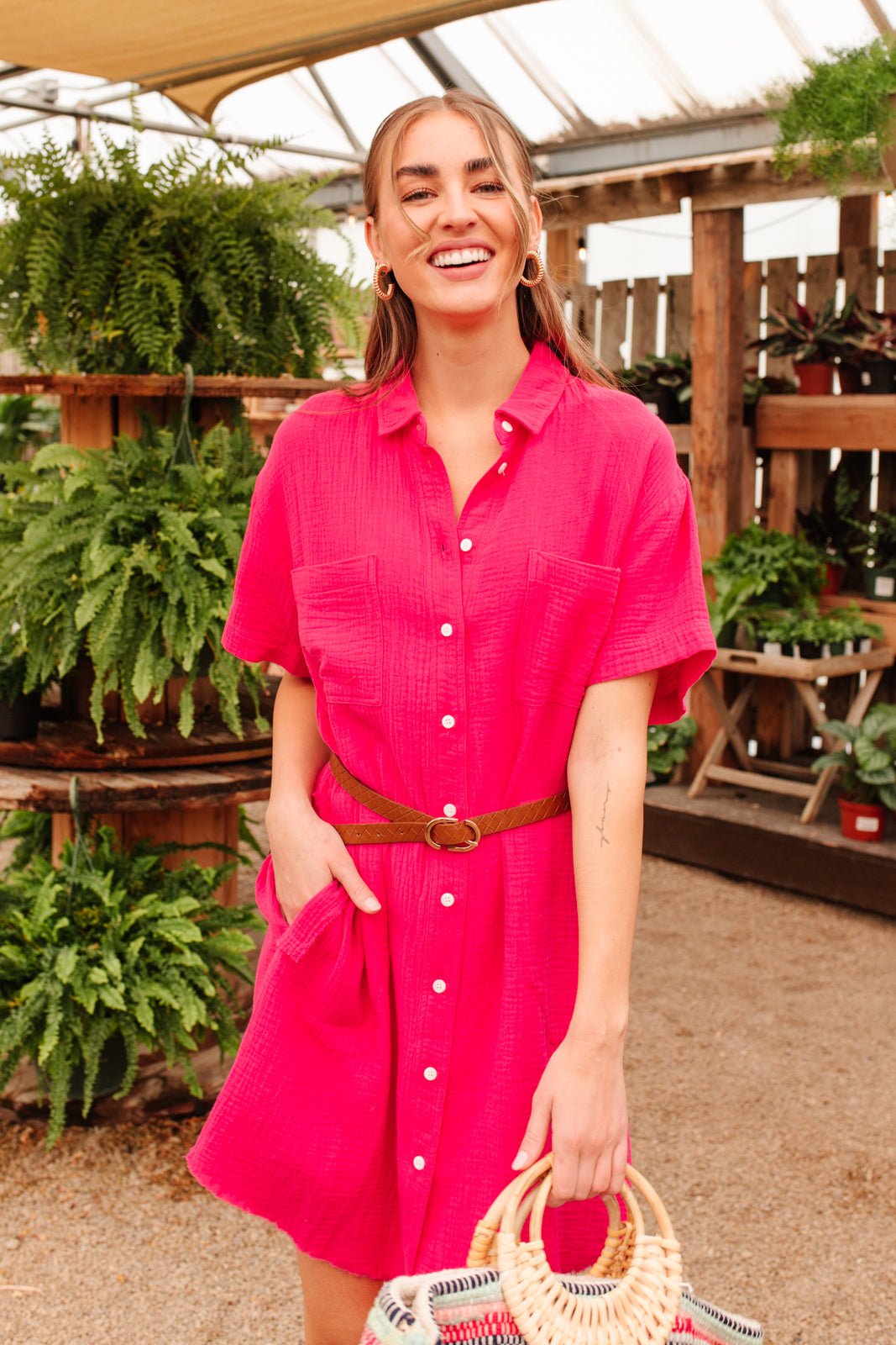 Lively Spirit Button Up (Online Exclusive) - Uptown Boutique Ramona