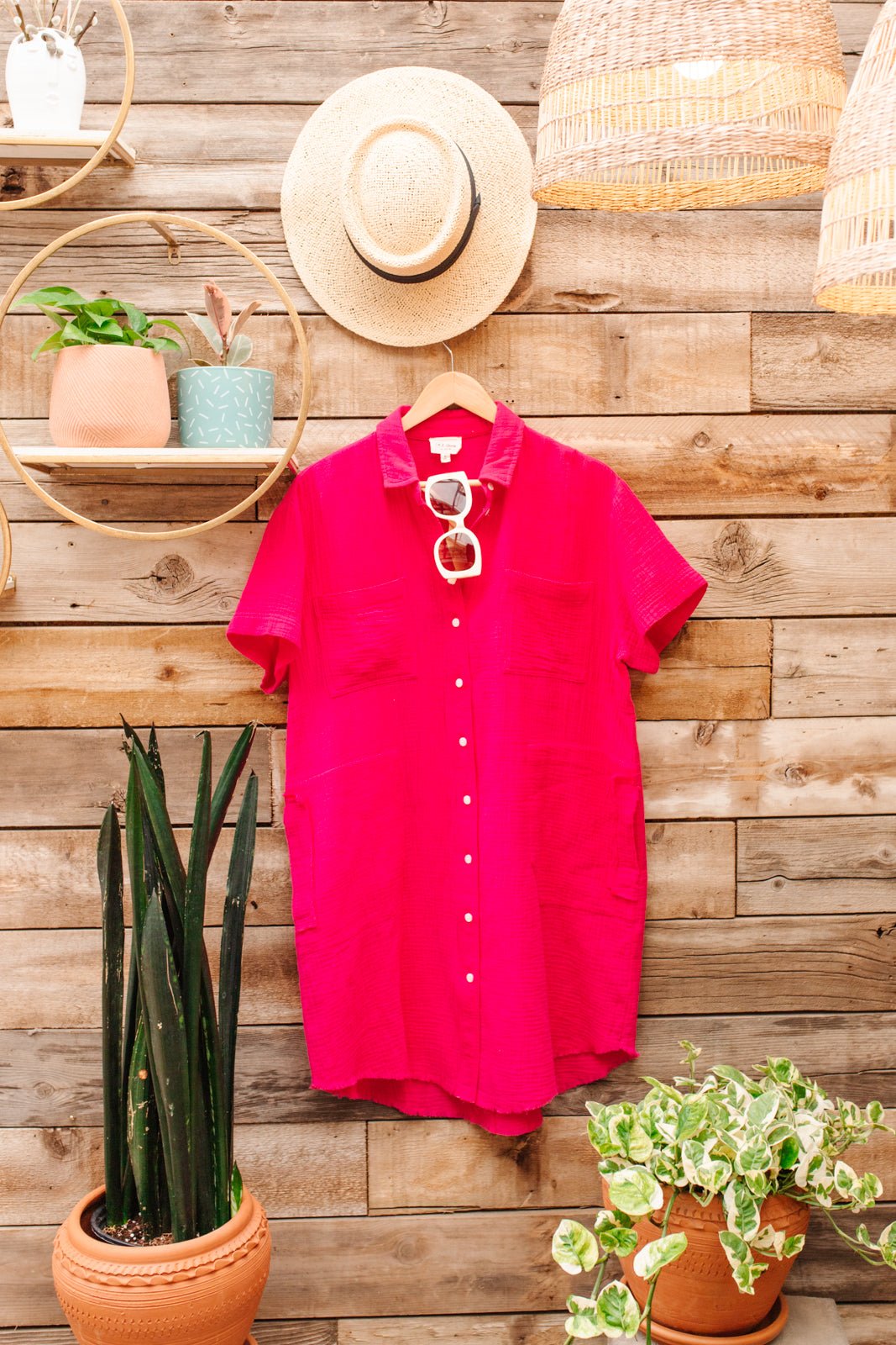 Lively Spirit Button Up (Online Exclusive) - Uptown Boutique Ramona