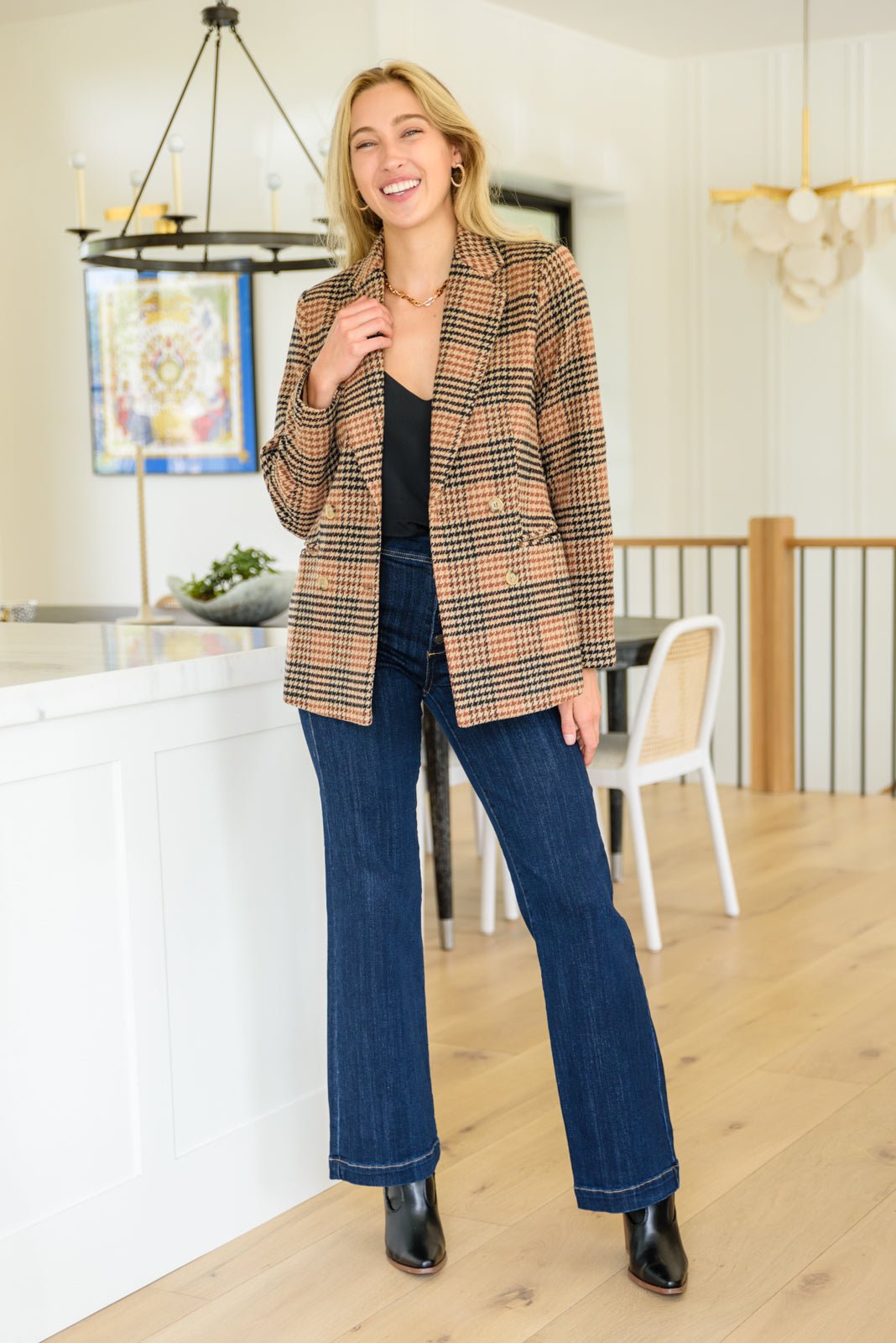 Local Favorite Plaid Blazer (Online Exclusive) - Uptown Boutique Ramona