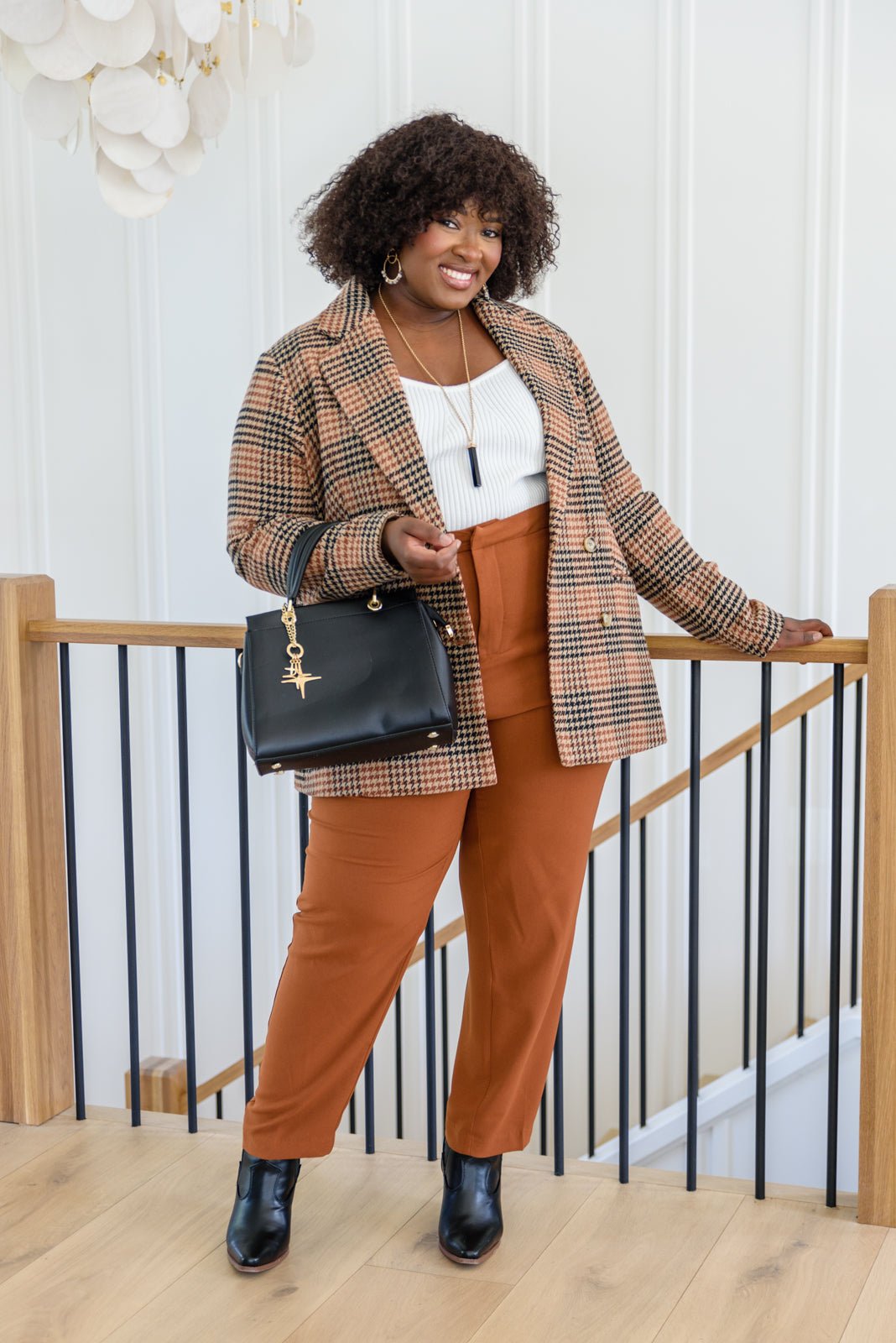 Local Favorite Plaid Blazer (Online Exclusive) - Uptown Boutique Ramona