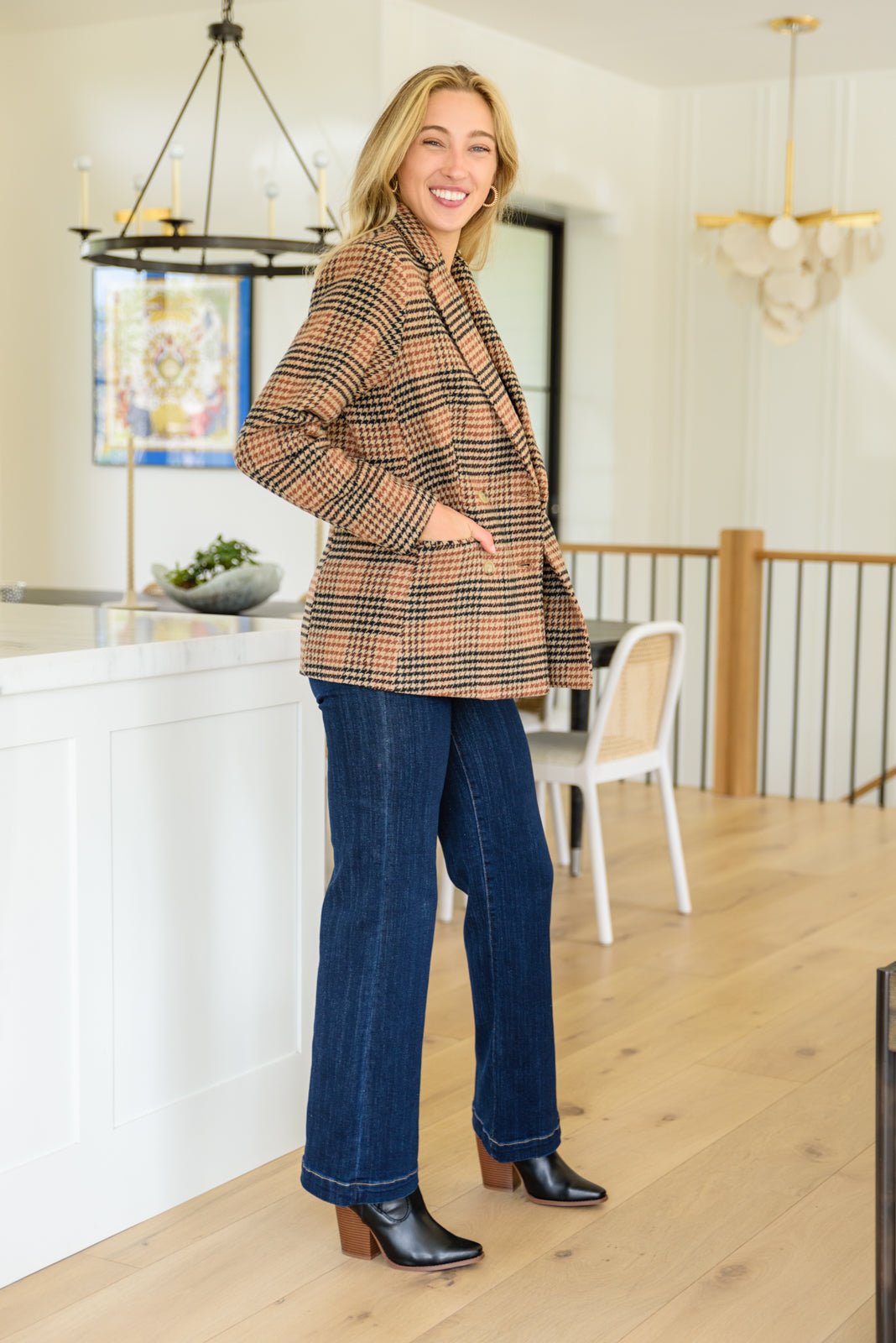 Local Favorite Plaid Blazer (Online Exclusive) - Uptown Boutique Ramona