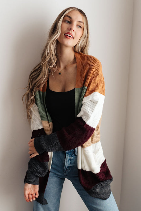 Long Drive Home Striped Cardigan (Online Exclusive) - Uptown Boutique Ramona