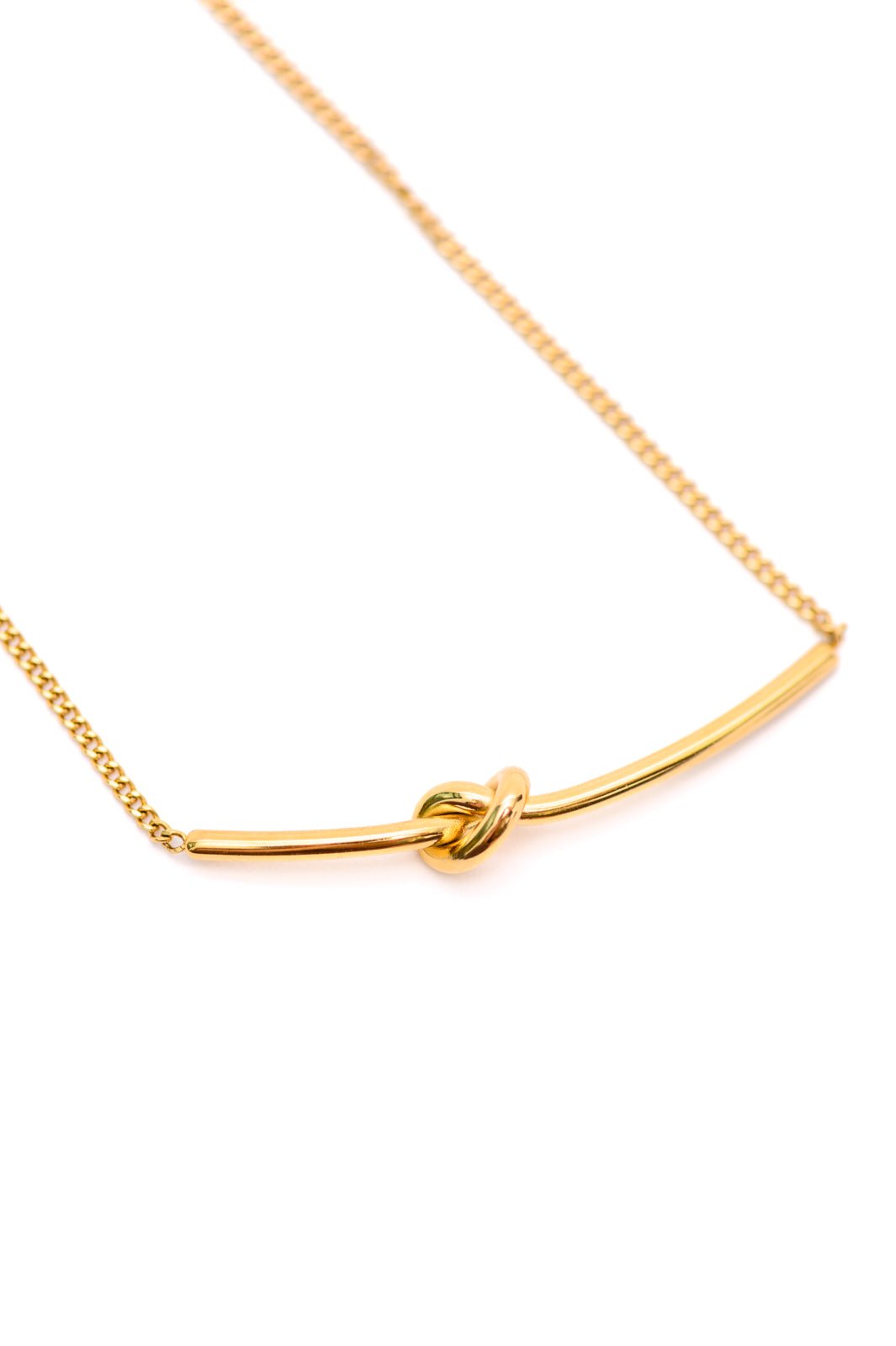 Love Knot Bar Necklace (Online Exclusive) - Uptown Boutique Ramona