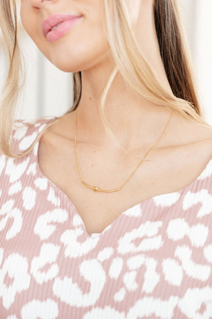 Love Knot Bar Necklace (Online Exclusive) - Uptown Boutique Ramona