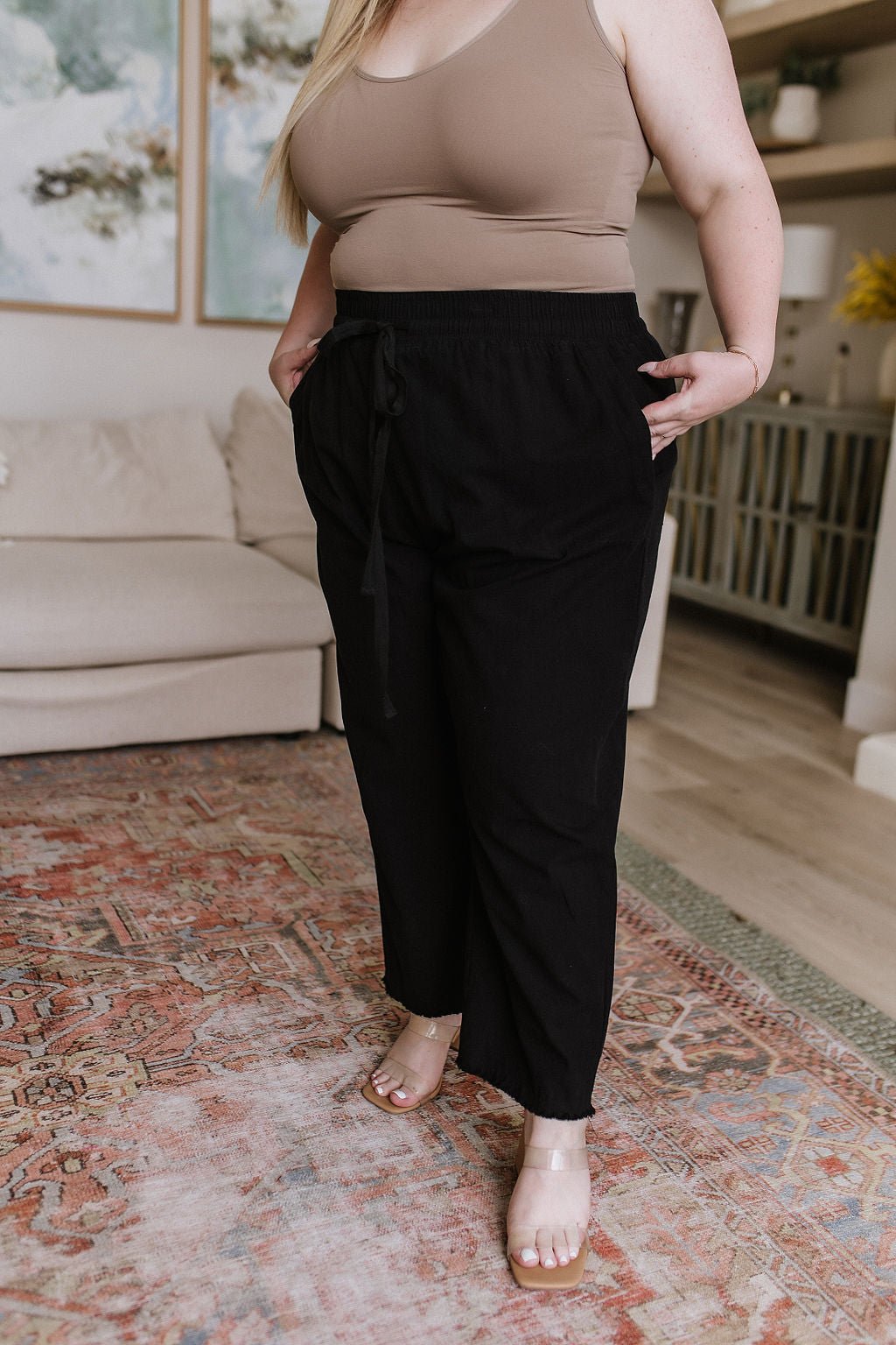 Love Me Dearly High Waisted Pants in Black (Online Exclusive) - Uptown Boutique Ramona