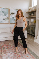 Love Me Dearly High Waisted Pants in Black (Online Exclusive) - Uptown Boutique Ramona