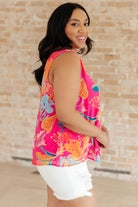 Love Me Like You Do Floral Sleeveless Blouse (Online Exclusive) - Uptown Boutique Ramona