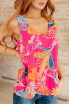 Love Me Like You Do Floral Sleeveless Blouse (Online Exclusive) - Uptown Boutique Ramona