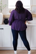 Love On The Line V - Neck Peplum Blouse (Online Exclusive) - Uptown Boutique Ramona