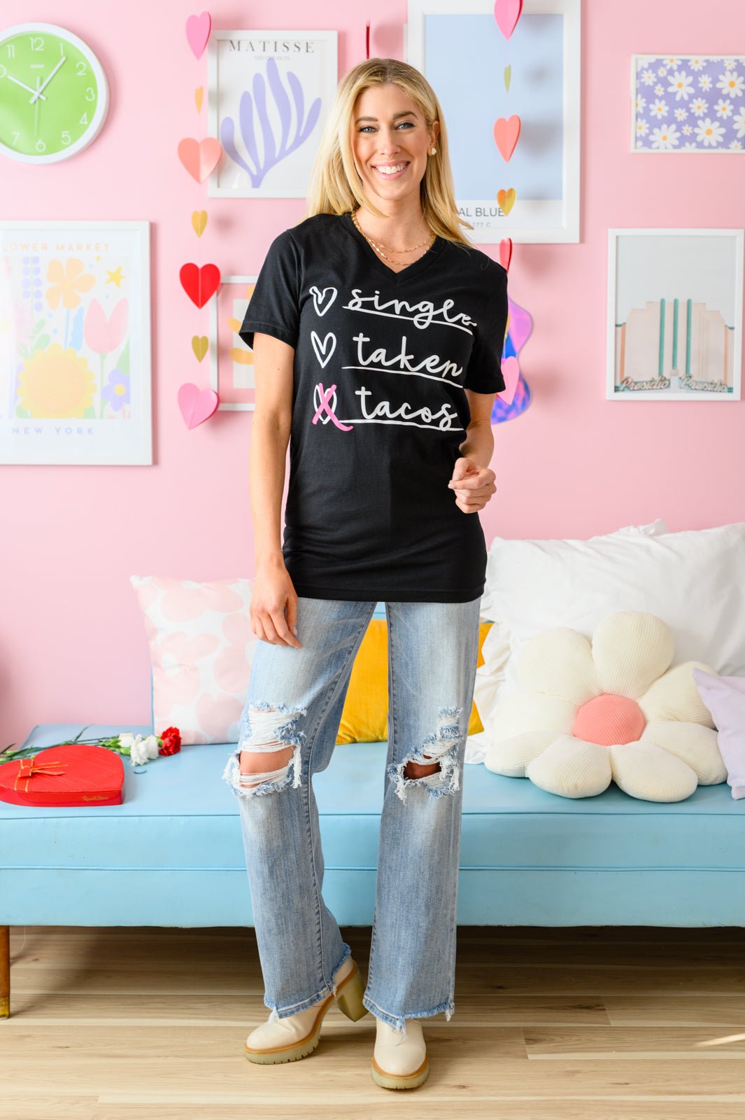 Love & Tacos Tee (Online Exclusive) - Uptown Boutique Ramona