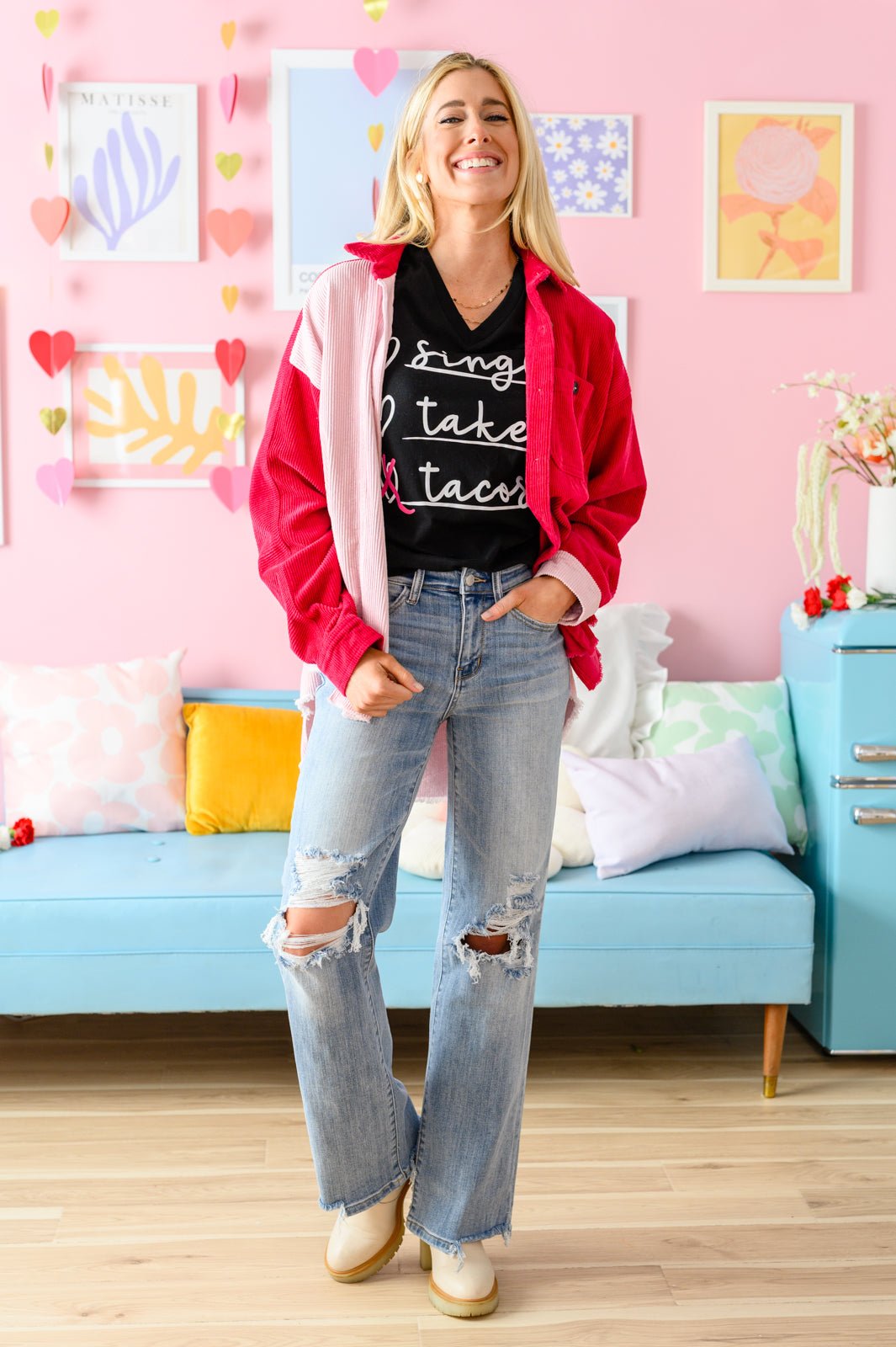 Love & Tacos Tee (Online Exclusive) - Uptown Boutique Ramona