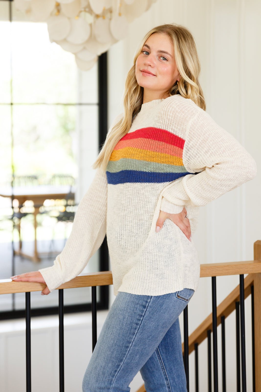 Love That For Us Striped Sweater (Online Exclusive) - Uptown Boutique Ramona