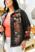 Lovely Visions Flower Embroidered Jacket (Online Exclusive) - Uptown Boutique Ramona