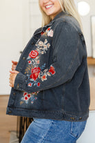 Lovely Visions Flower Embroidered Jacket (Online Exclusive) - Uptown Boutique Ramona