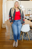 Lovely Visions Flower Embroidered Jacket (Online Exclusive) - Uptown Boutique Ramona