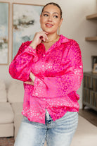 LSAT at Two Button Up Blouse (Online Exclusive) - Uptown Boutique Ramona