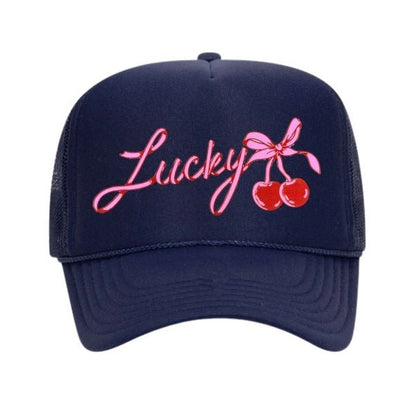 Lucky Girl Trucker Hat - Uptown Boutique Ramona